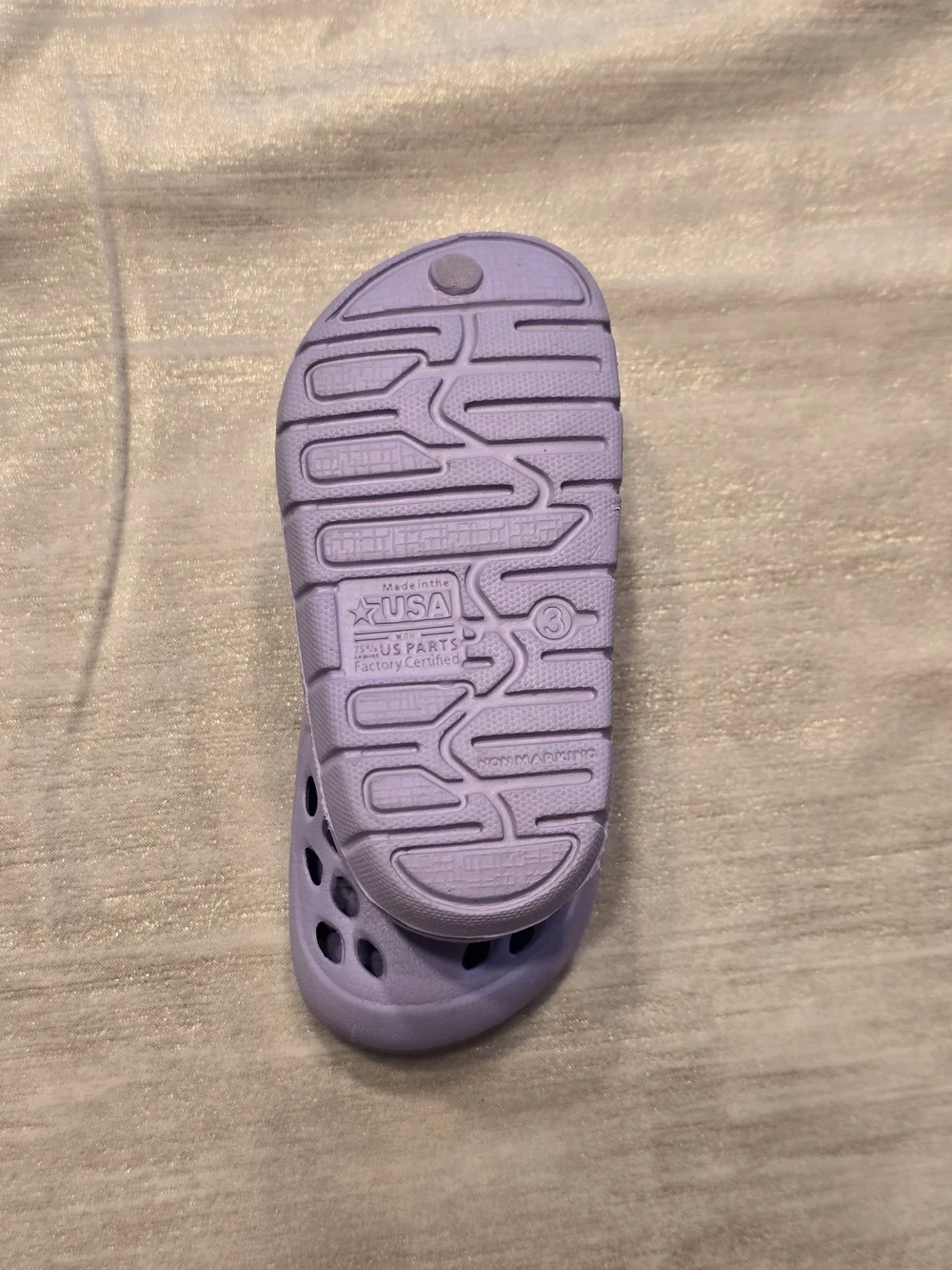 NWOT wonder nation Lavender Kids Slip-On Water Shoes with Vent Holes